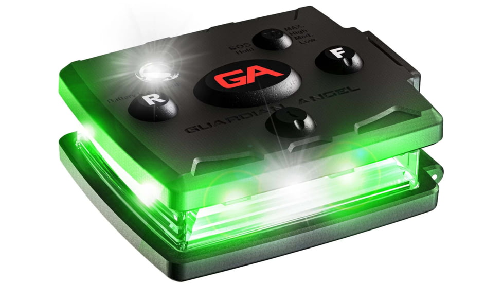 Guardian Angel Micro Series Wearable Safety Light, Green/Green, MCR-G/G