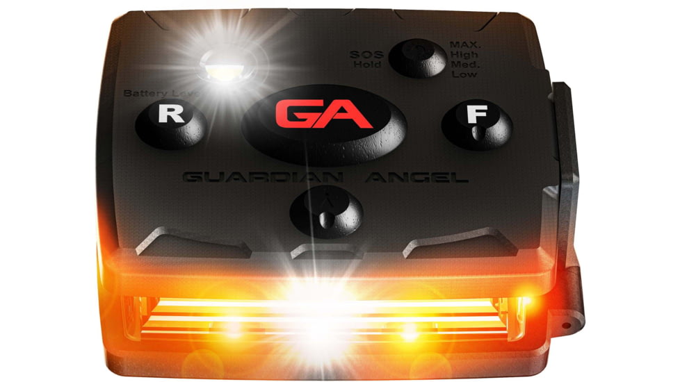 Guardian Angel Micro Series Wearable Safety Light, Orange/Orange, MCR-O/O