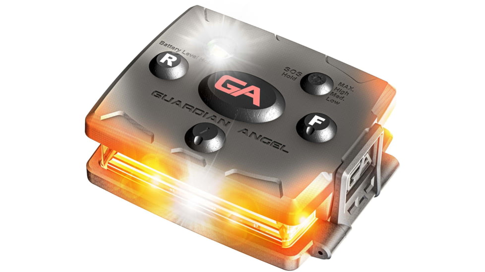 Guardian Angel Micro Series Wearable Safety Light, Orange/Orange, MCR-O/O