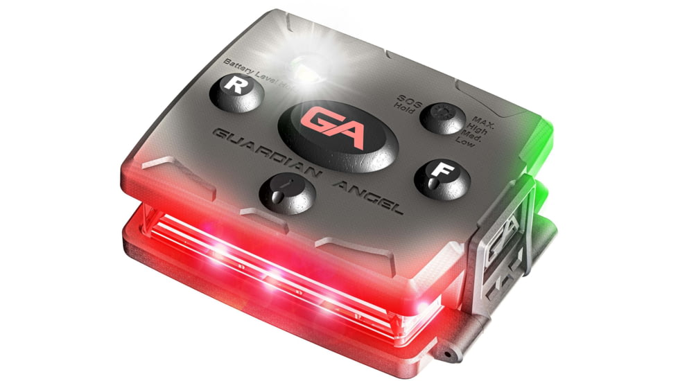 Guardian Angel Micro Series Wearable Safety Light, Red/Green, MCR-R/G