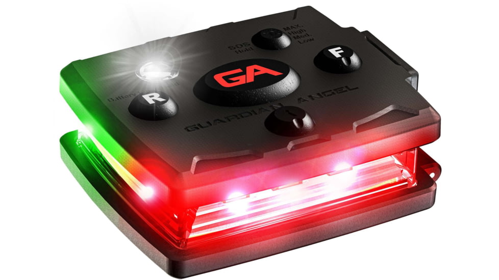 Guardian Angel Micro Series Wearable Safety Light, Red/Green, MCR-R/G