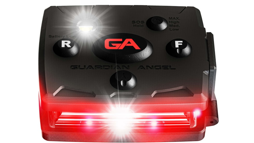 Guardian Angel Micro Series Wearable Safety Light, Red/Red, MCR-R/R
