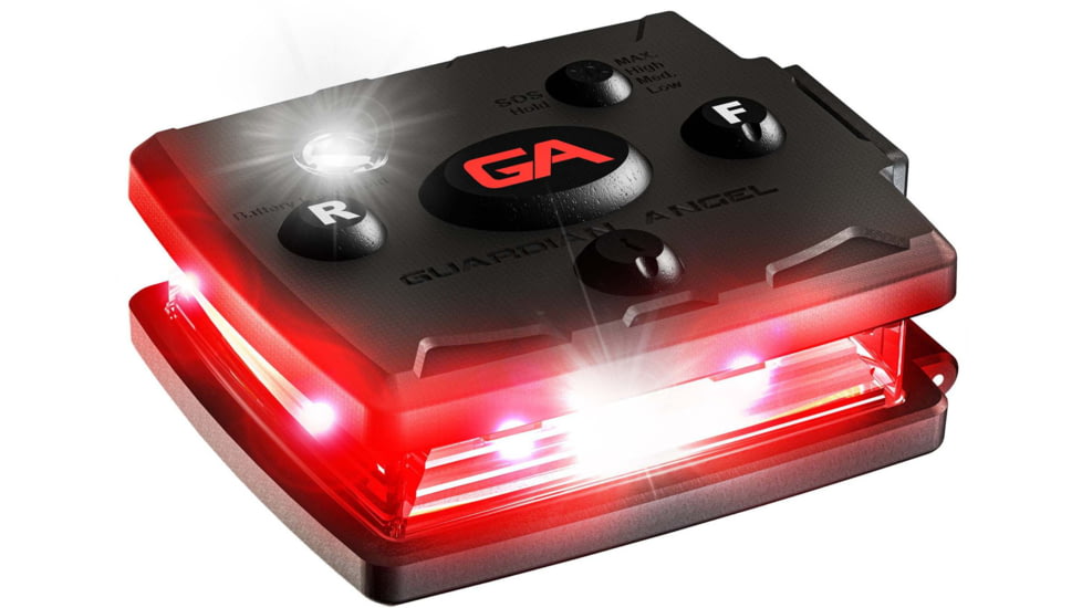 Guardian Angel Micro Series Wearable Safety Light, Red/Red, MCR-R/R