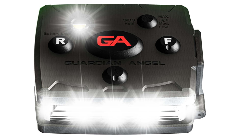 Guardian Angel Micro Series Wearable Safety Light, White/Green, MCR-W/G