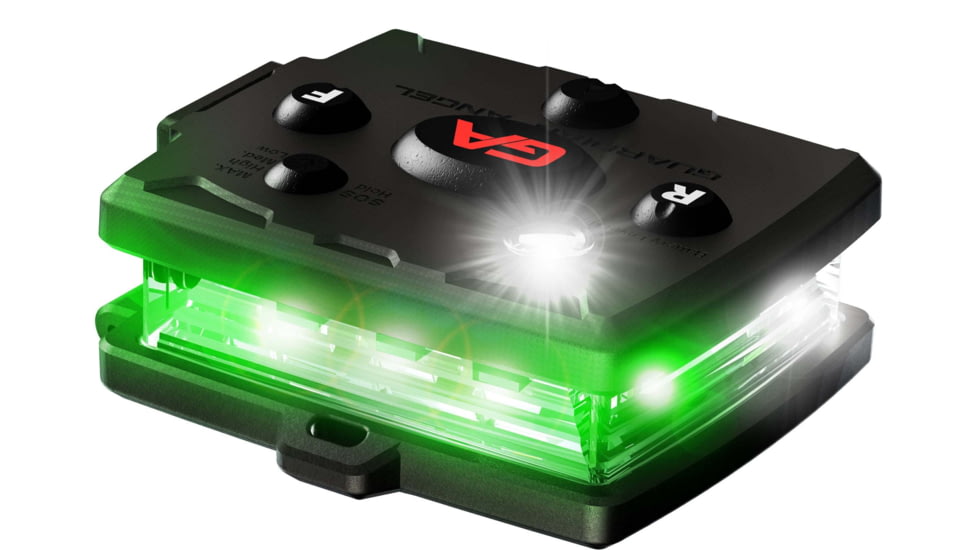 Guardian Angel Micro Series Wearable Safety Light, White/Green, MCR-W/G