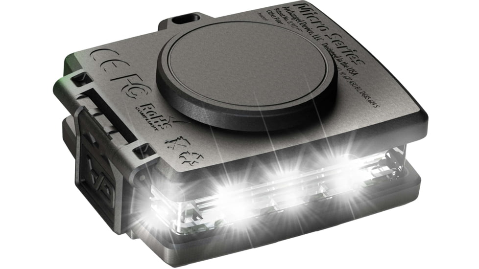 Guardian Angel Micro Series Wearable Safety Light, White/Green, MCR-W/G