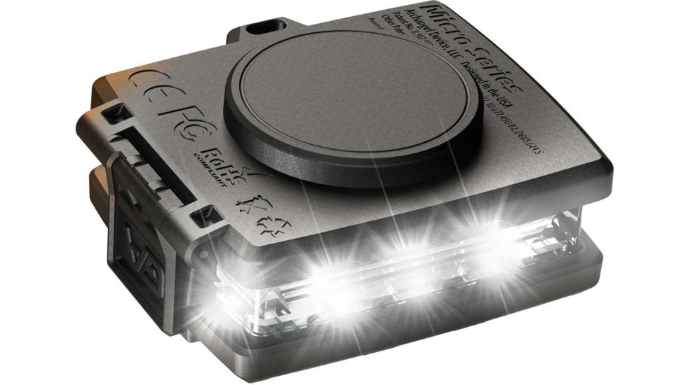 Guardian Angel Micro Series Wearable Safety Light, White Orange, MCR-W/O