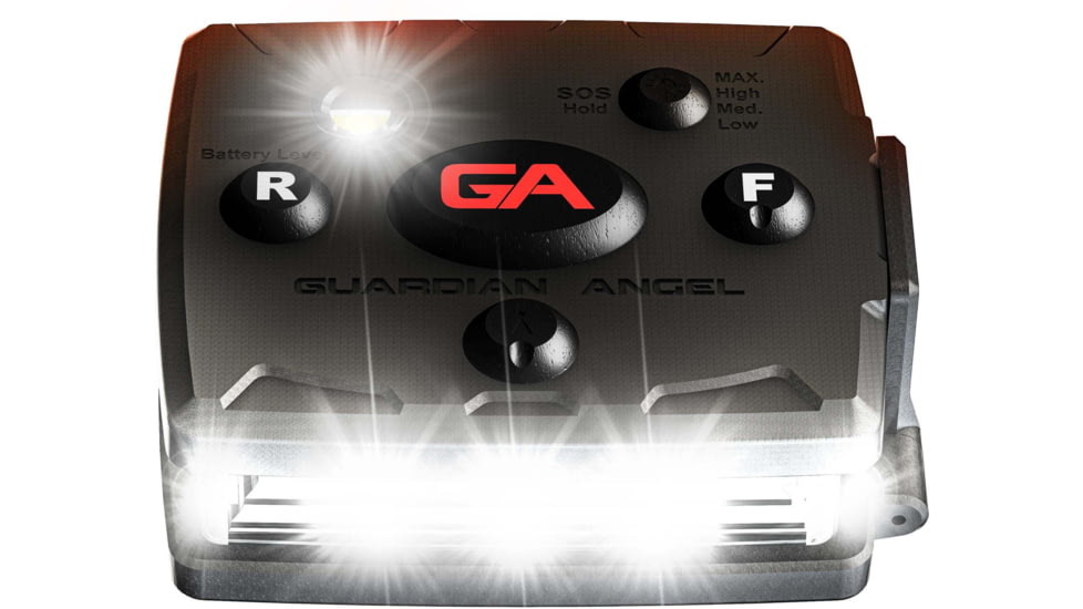 Guardian Angel Micro Series Wearable Safety Light, White/Red, MCR-W/R