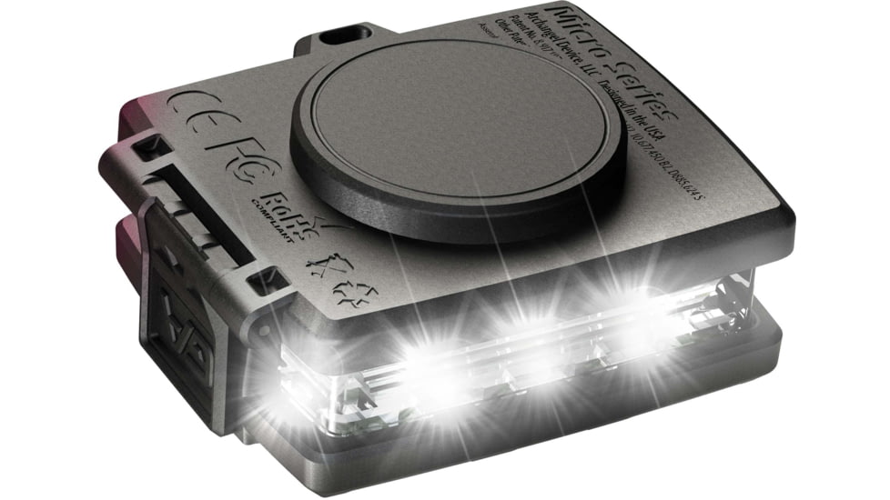 Guardian Angel Micro Series Wearable Safety Light, White/Red, MCR-W/R