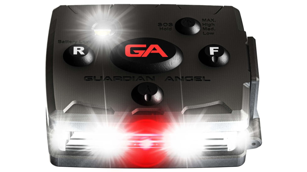 Guardian Angel Micro Series Wearable Safety Light, White/White, MCR-W/W