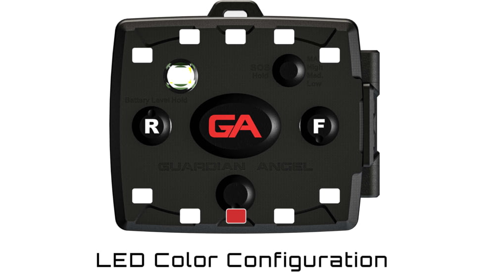 Guardian Angel Micro Series Wearable Safety Light, White/White, MCR-W/W