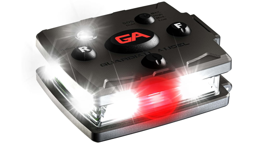 Guardian Angel Micro Series Wearable Safety Light, White/White, MCR-W/W