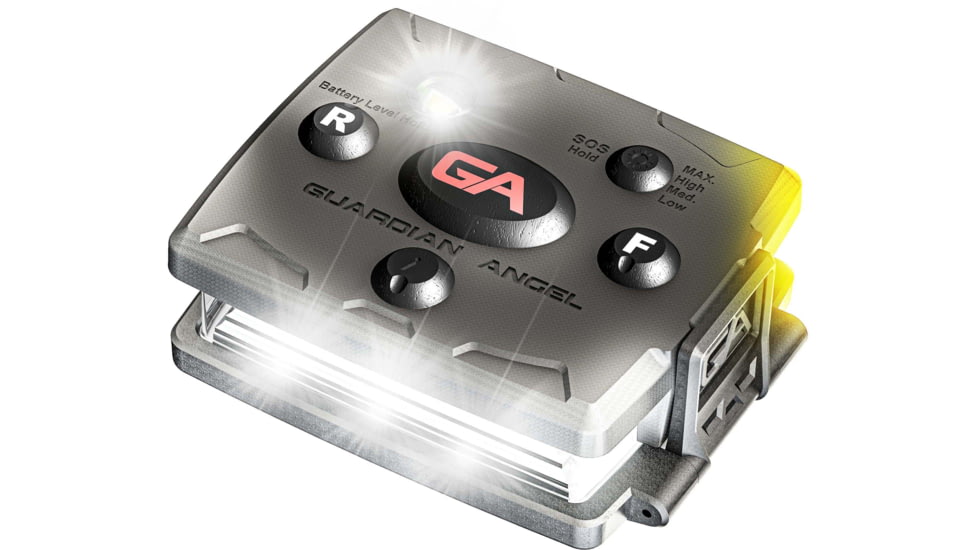 Guardian Angel Micro Series Wearable Safety Light, White/Yellow, MCR-W/Y