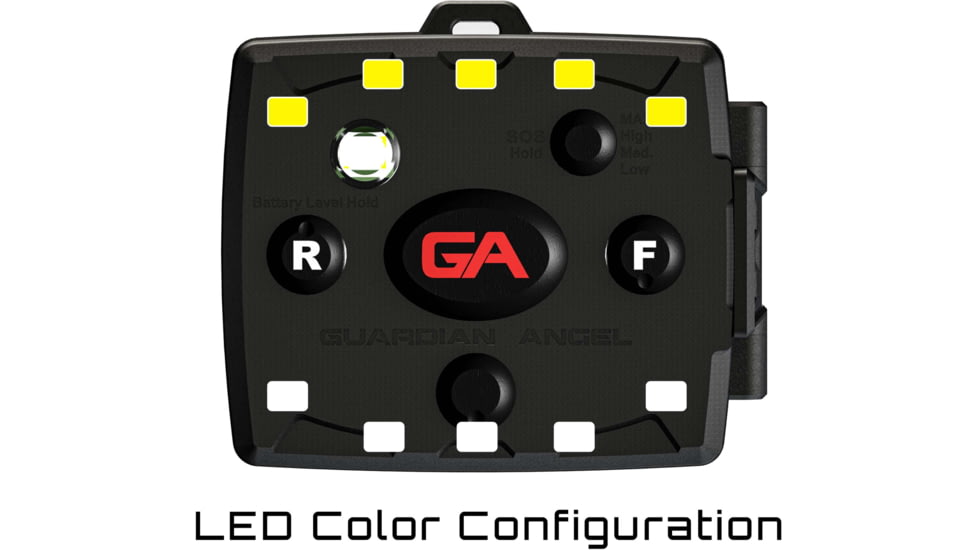 Guardian Angel Micro Series Wearable Safety Light, White/Yellow, MCR-W/Y