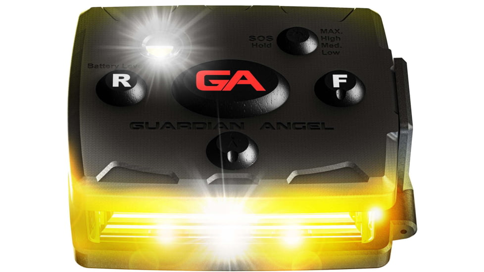 Guardian Angel Micro Series Wearable Safety Light, Yellow/Yellow, MCR-Y/Y