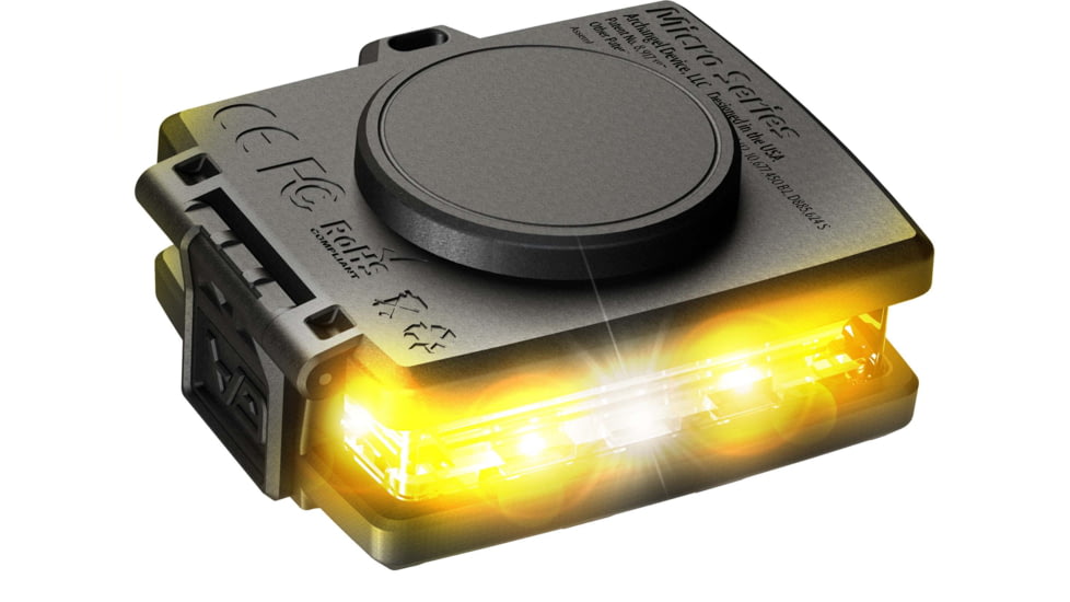 Guardian Angel Micro Series Wearable Safety Light, Yellow/Yellow, MCR-Y/Y