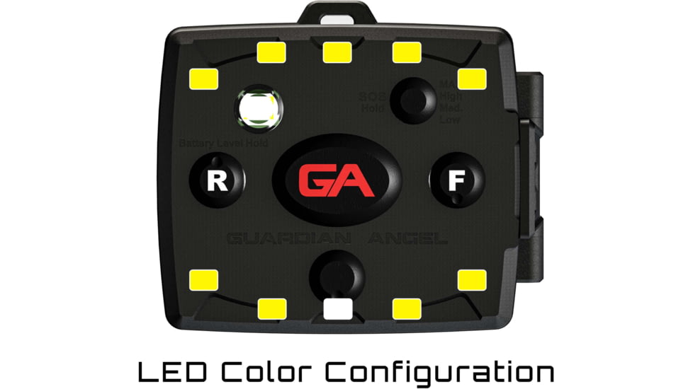 Guardian Angel Micro Series Wearable Safety Light, Yellow/Yellow, MCR-Y/Y