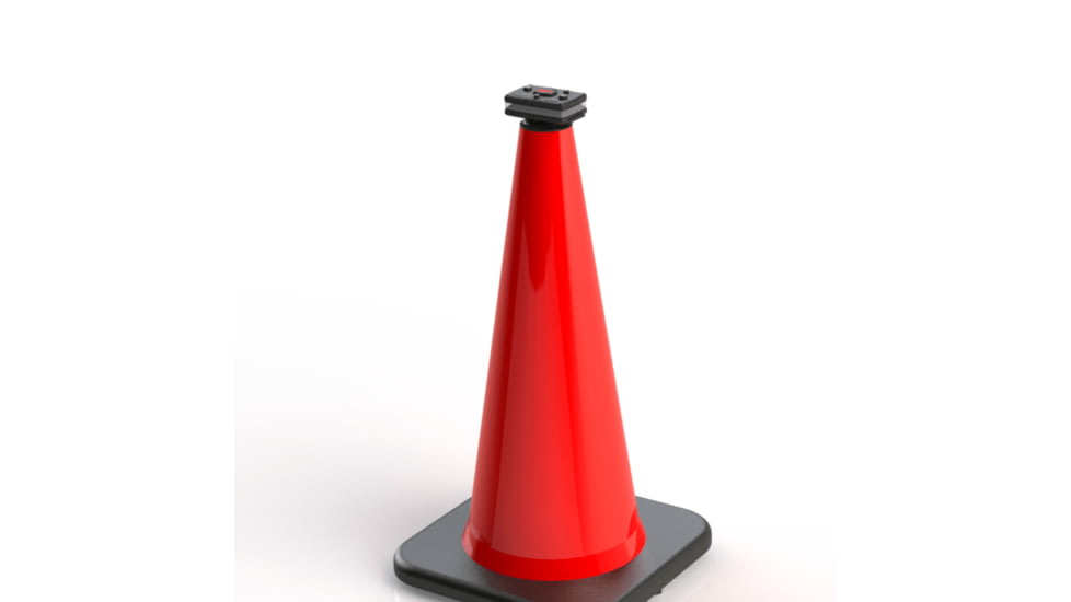 Guardian Angel Safety Cone Mount with Magnetic Mount, Black, GA-ELT-CM