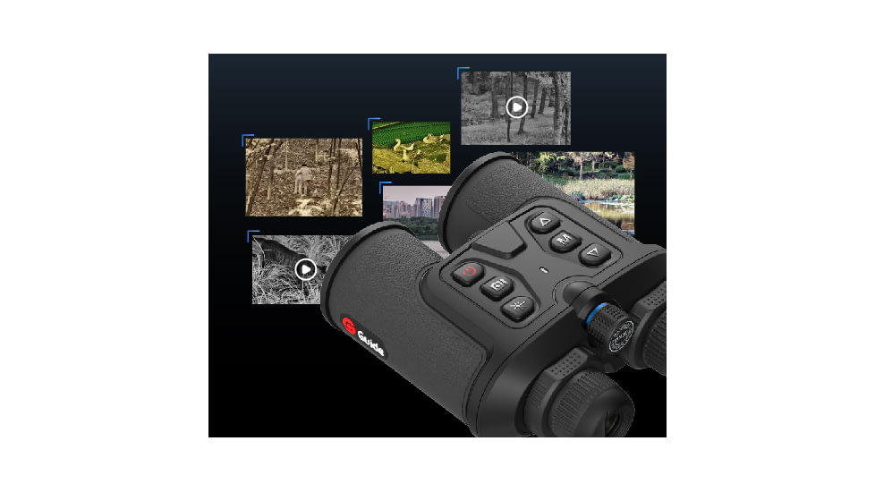 Guide USA DN Series DN30 1.9-15.2x30mm Night Vision Binocular, 3840x2160, Black, DN30