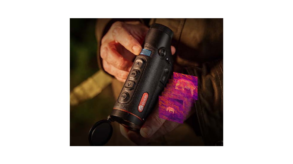 Guide USA TD633 LRF 2x35mm 30mm Tube Thermal Imaging Monoculars, 640x512, Black, TD633L