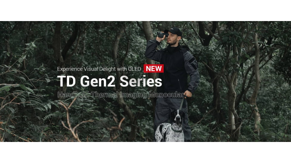 Guide USA TD Gen2 Series TD411 1.4-5.6x19mm Thermal Monocular, 384x288, Black, TD411