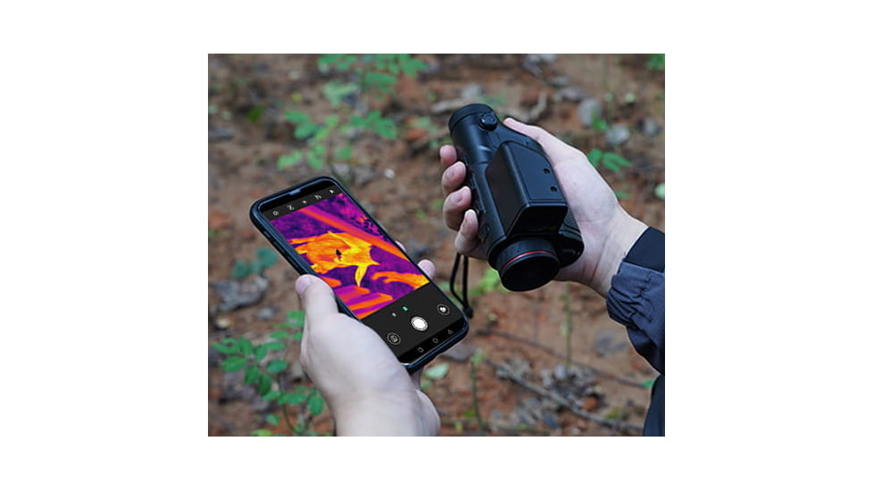 Guide USA TD LRF Series TD421 LRF 1.9-7.6x25mm Thermal Monocular, 384x288, Black, TD421LRF