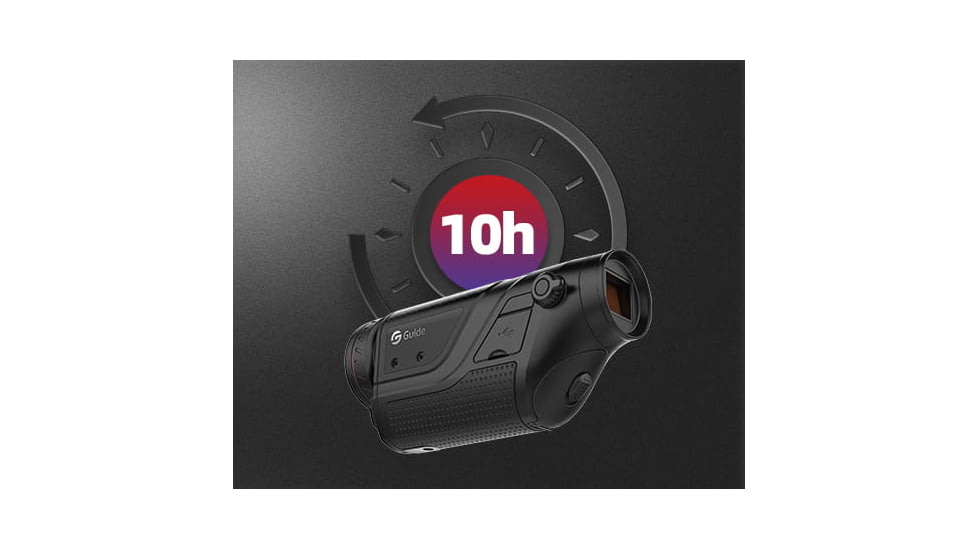 Guide USA TD LRF Series TD421 LRF 1.9-7.6x25mm Thermal Monocular, 384x288, Black, TD421LRF