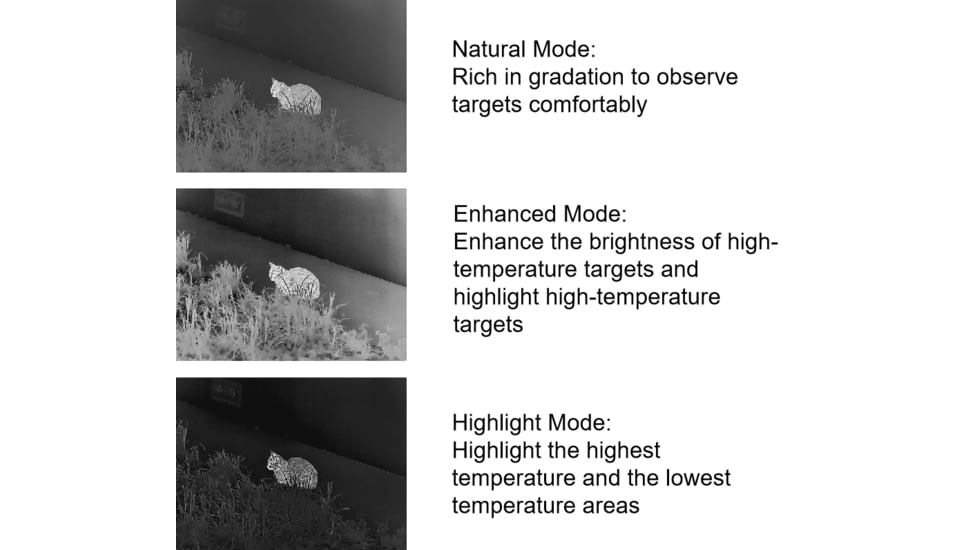 Guide USA TK Gen2 Series TK431 2.3-9.2x35mm Thermal Monocular, 400x300, Black, TK431
