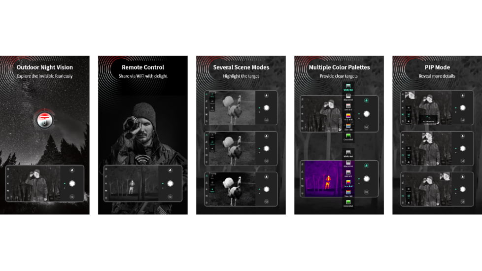 Guide USA TK Gen2 Series TK431 2.3-9.2x35mm Thermal Monocular, 400x300, Black, TK431