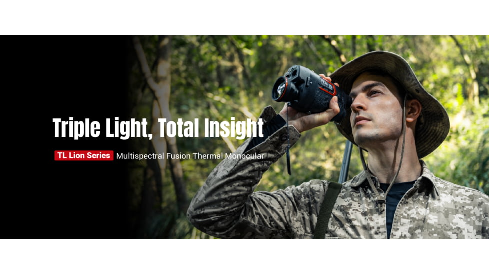 Guide Sensmart TL Series TL650 2-16x50mm Fusion Monocular and Range Finder. 640x480, Black, TL650