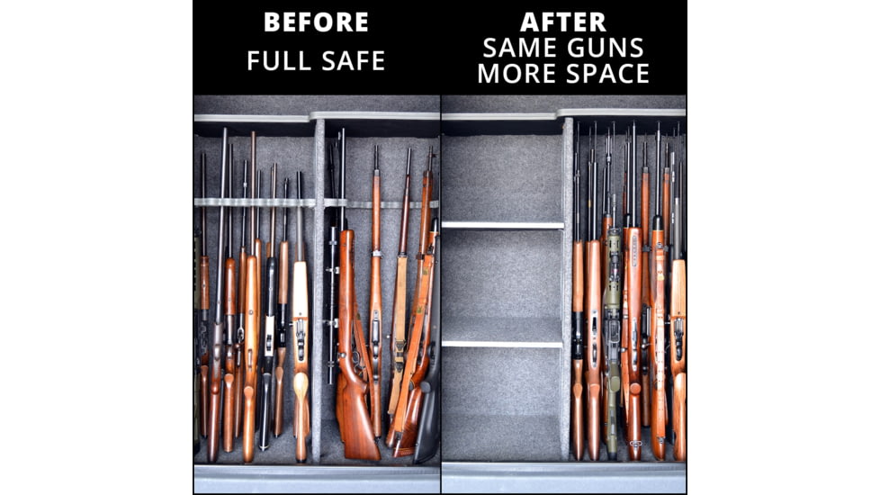 Gun Storage Solutions Gss Small Rifle Rod Kit 5 Blk Rifle Rods .22 Cal 19x15