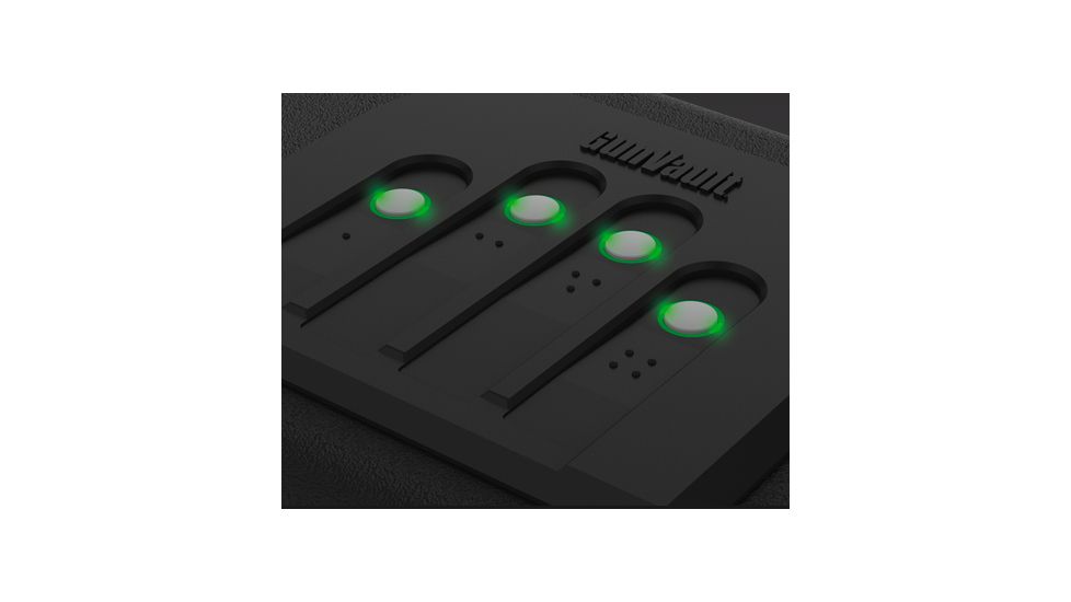 GunVault Gunvault Multi-Vault Handgun Safe, 4 Pcs, Black, 4 handgun GV2050-19