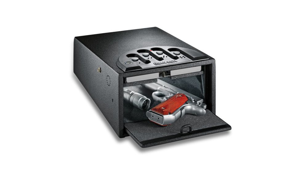 GunVault MiniVault Deluxe Handgun Safe, 8.1x4.9x12in with Motion Detector - GV1000C-DLX