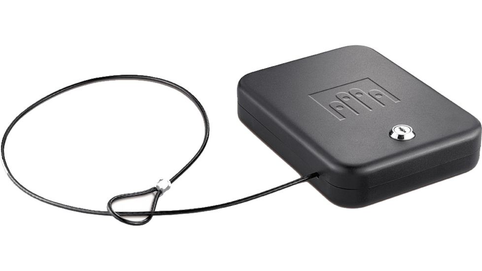 Gunvault Nanovault Portable Safe w/ Key Lock System, 8.25x6x1.75in - NV100 