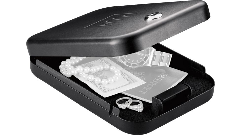 Gunvault Nanovault Portable Safe w/ Key Lock System, 8.25x6x1.75in - NV100 