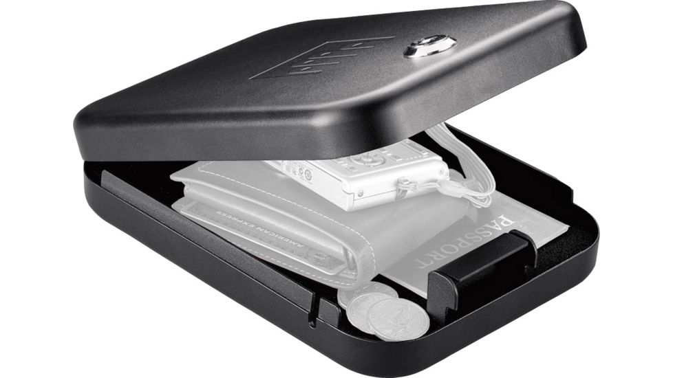 Gunvault Nanovault Portable Safe w/ Key Lock System, 8.25x6x1.75in - NV100 