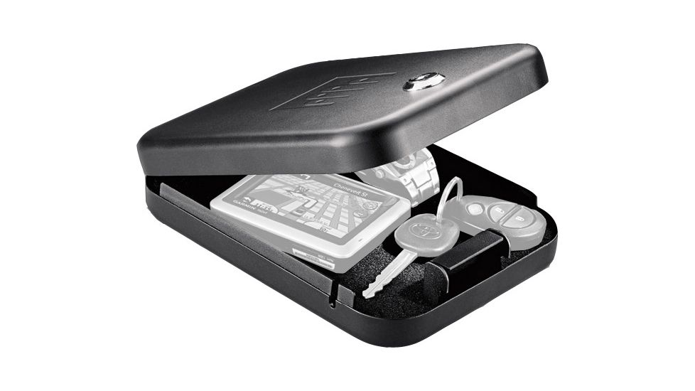 Gunvault Nanovault Portable Safe w/ Key Lock System, 8.25x6x1.75in - NV100 