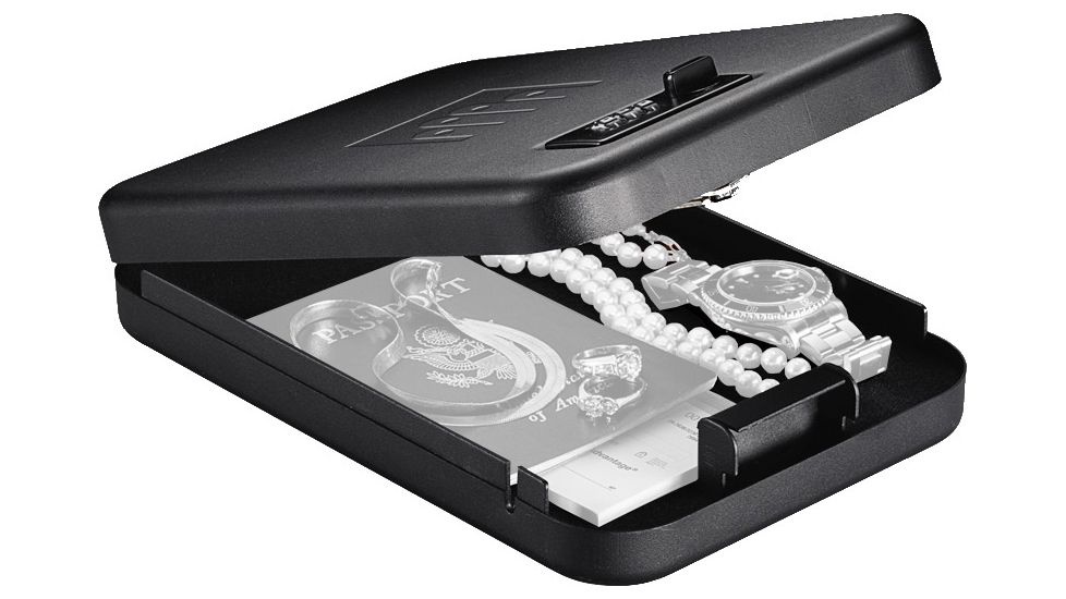Gunvault Nanovault Portable Firearm Safe w/ Combination Lock, 9.5x6.5x1.75in - NV300 
