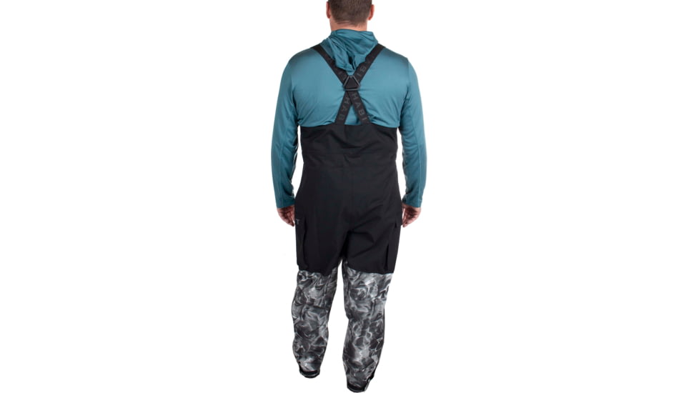 Habit Anglers Bluff Rain Bib - Mens, Habit Gray Waves/Black, Large, RS10033-7A7-L
