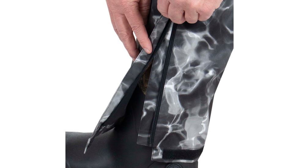 Habit Anglers Bluff Rain Bib - Mens, Habit Gray Waves/Black, Large, RS10033-7A7-L