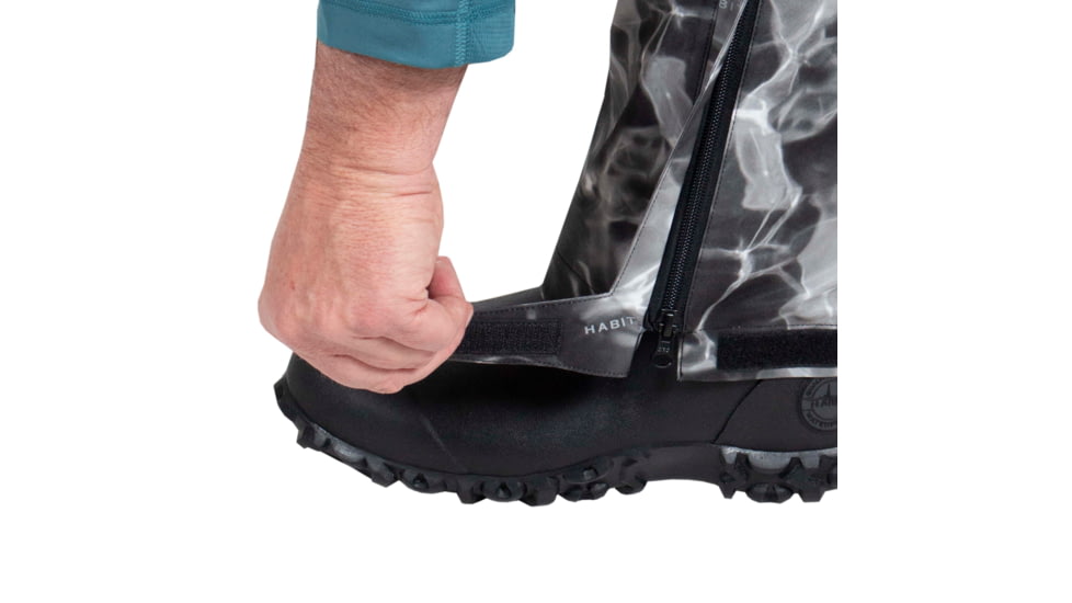 Habit Anglers Bluff Rain Bib - Mens, Habit Gray Waves/Black, Large, RS10033-7A7-L