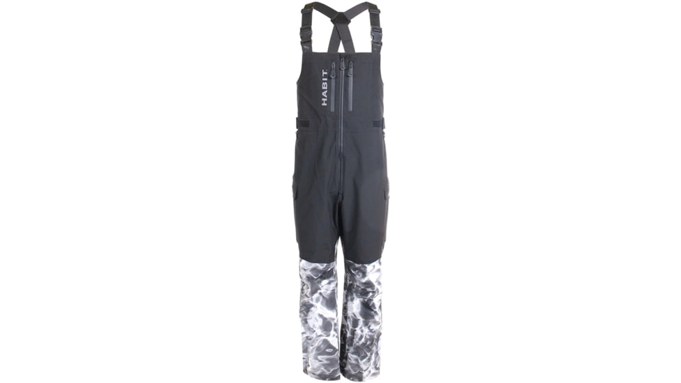 Habit Anglers Bluff Rain Bib - Mens, Habit Gray Waves/Black, Large, RS10033-7A7-L
