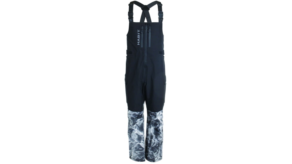 Habit Anglers Bluff Rain Bib - Mens, Habit Gray Waves/Black, Medium, RS10033-O-8-6-M-4G5