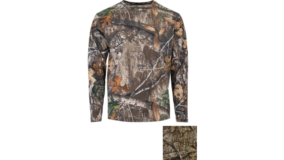 Habit Bear Cave Youth Tee Long Sleeve Realtree Apx Xl