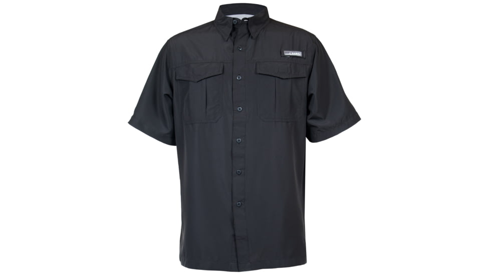 Habit Belcoast River Guide Short Sleeve Fishing Shirt - Mens, Black, Medium, TS1347-238-M