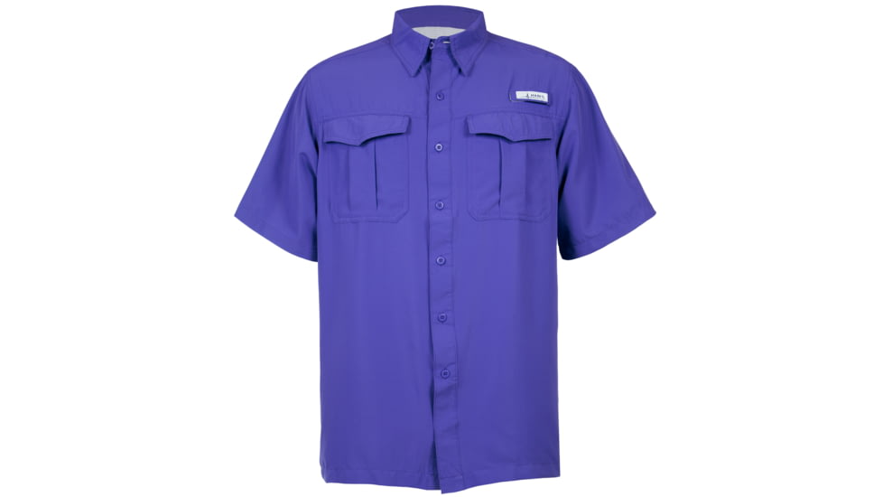 Habit Belcoast River Guide Short Sleeve Fishing Shirt - Mens, Spectrum Blue, Extra Large, TS1347-702-XL