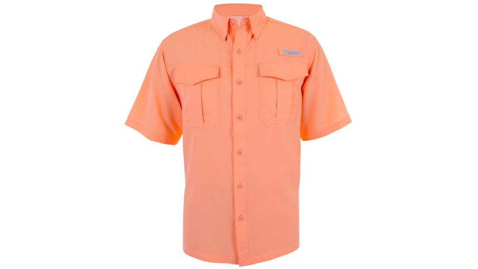 Habit Belcoast River Guide Short Sleeve Fishing Shirt - Mens, Spiked Peach, Extra Large, TS1347-944-XL