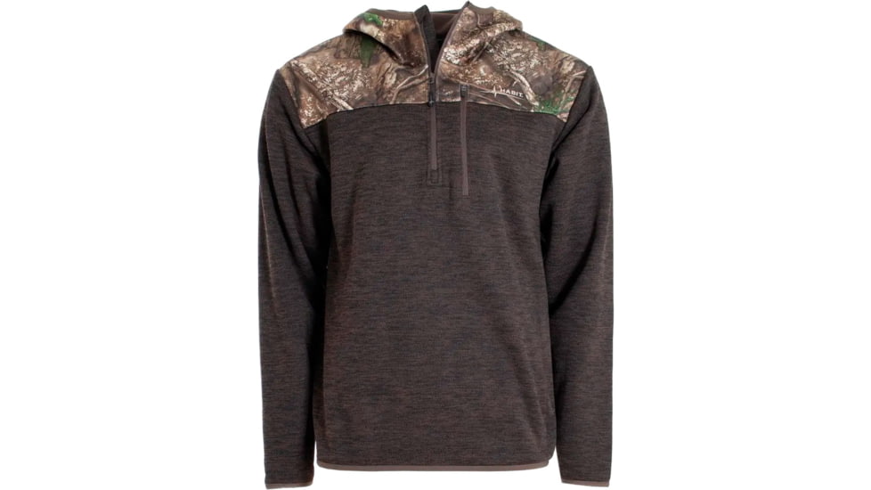 Habit Mens 1/4 Zip Hooded Fleece Pullover 1409610