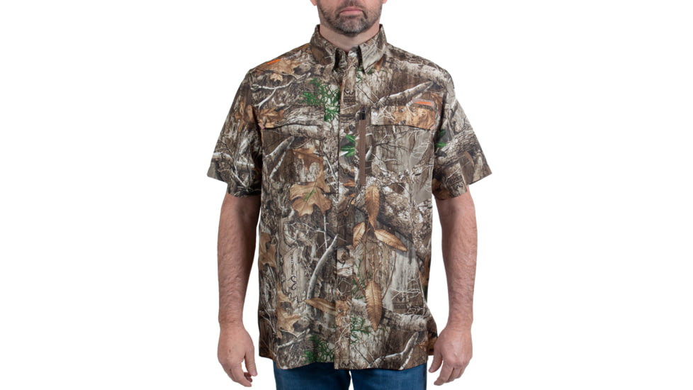 USED Habit Hatcher Pass Camo Guide Short Sleeve Shirt - Mens, Realtree Edge, Extra Large, TS1476-922-XL, EDEMO1, Condition Fair, Used