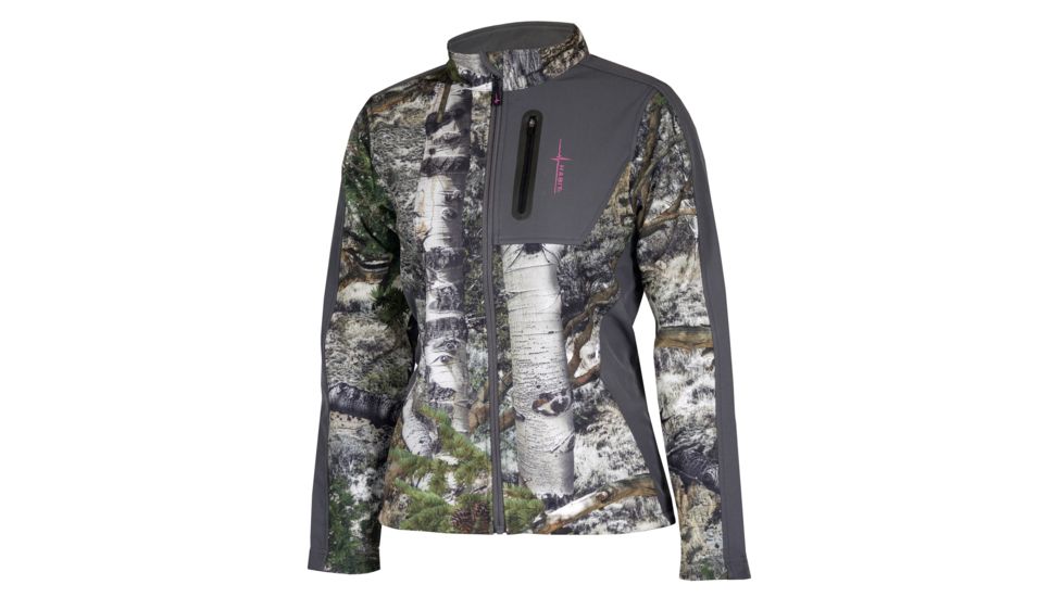 Habit Softshell Pro Jacket - Women's, Mossy Oak Mountain Country / Magnet, Medium SS1058-F17-M-1-6-WM-812
